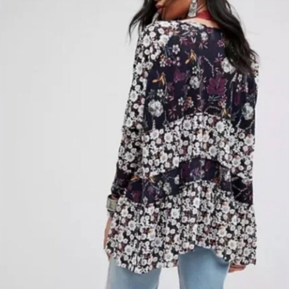 FREE PEOPLE Isabel Tiered Tunic XS - Picture 4 of 10